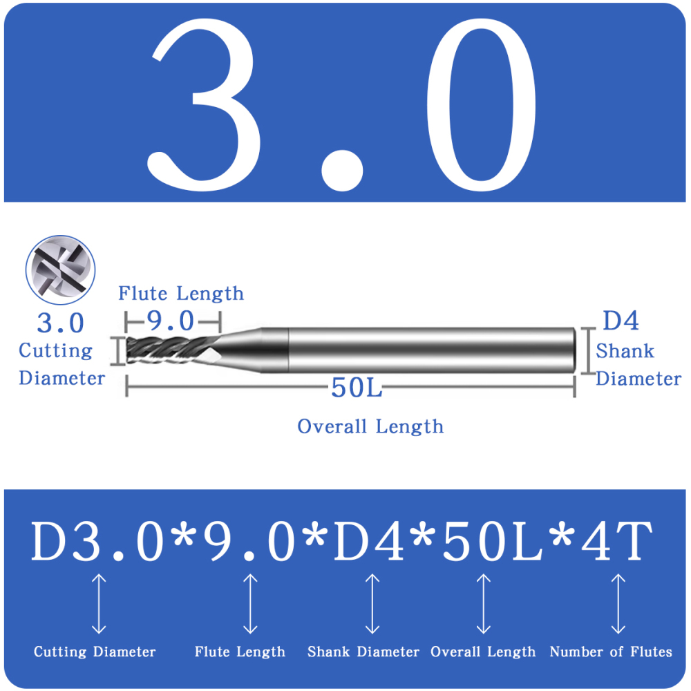 涂层钨钢平铣刀
