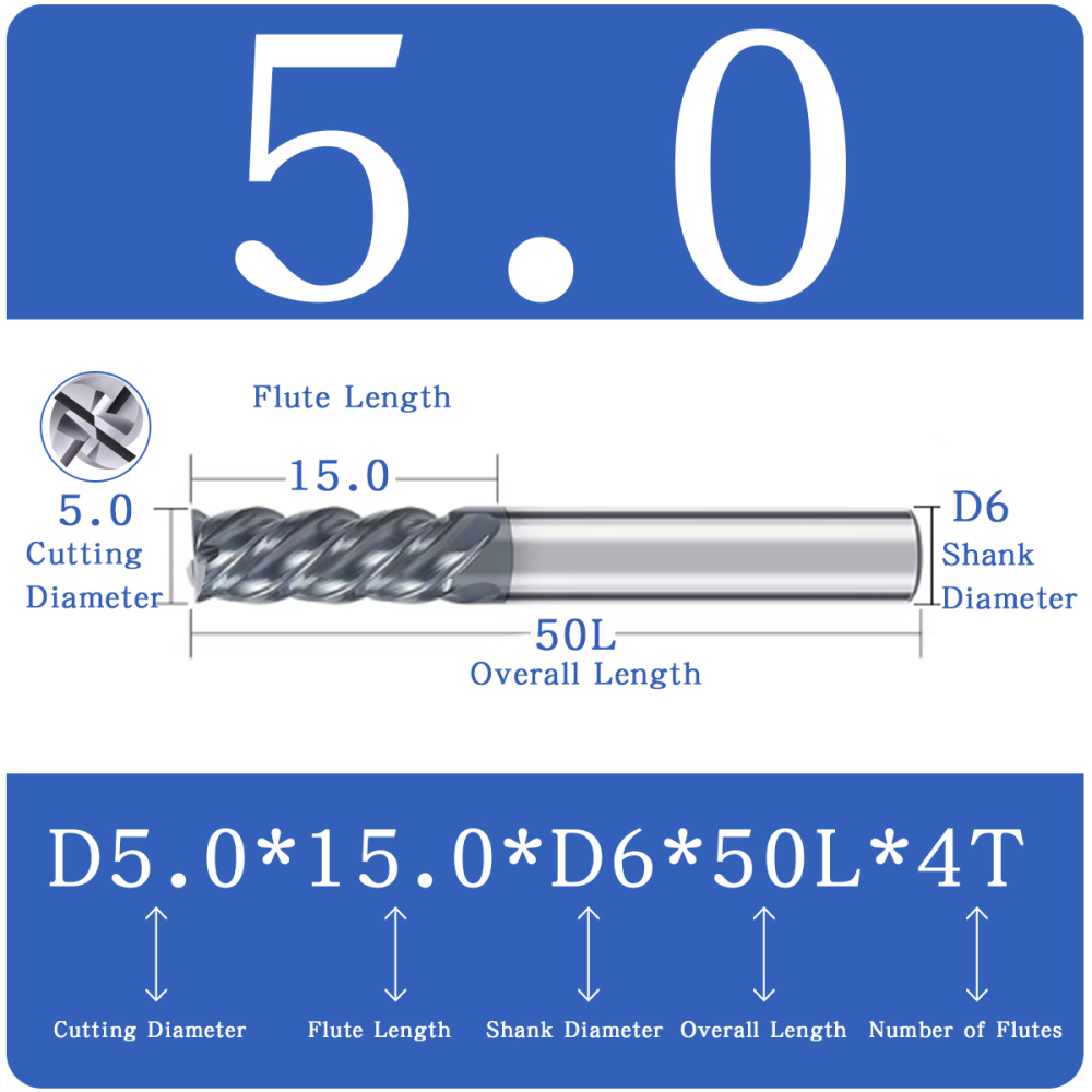 涂层钨钢平铣刀