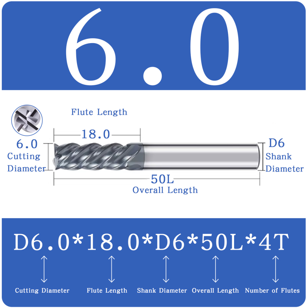 涂层钨钢平铣刀