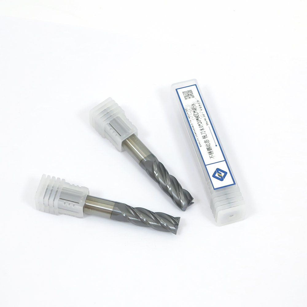 HRC65°  4-Flute  φ1-φ10mm  TiAlN Coated Carbide End Mills for Steel CNC Machining