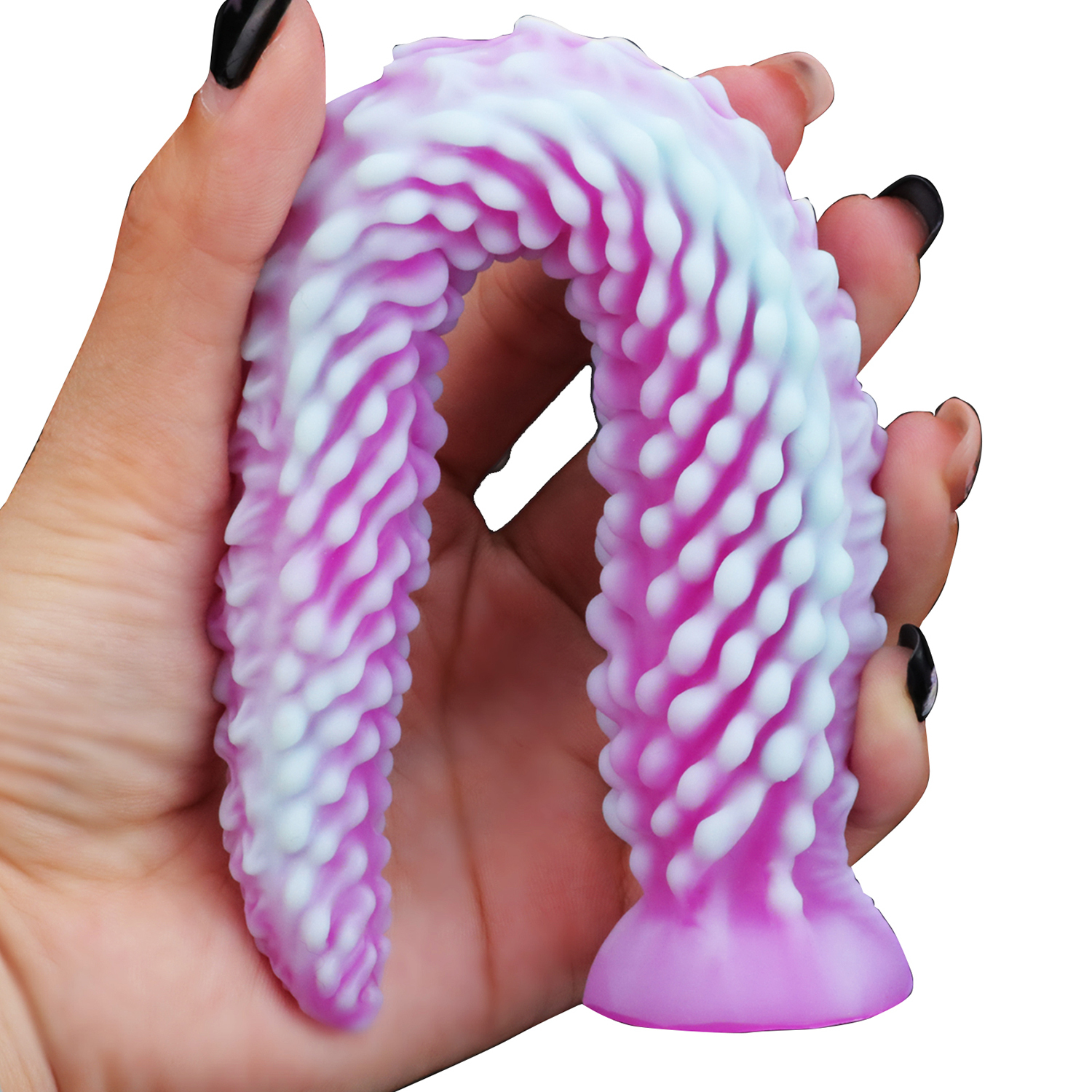 Octopus Tail Silicone Anal Plug with Suction Cup – Soft, Body-Safe, 4 Sizes Available