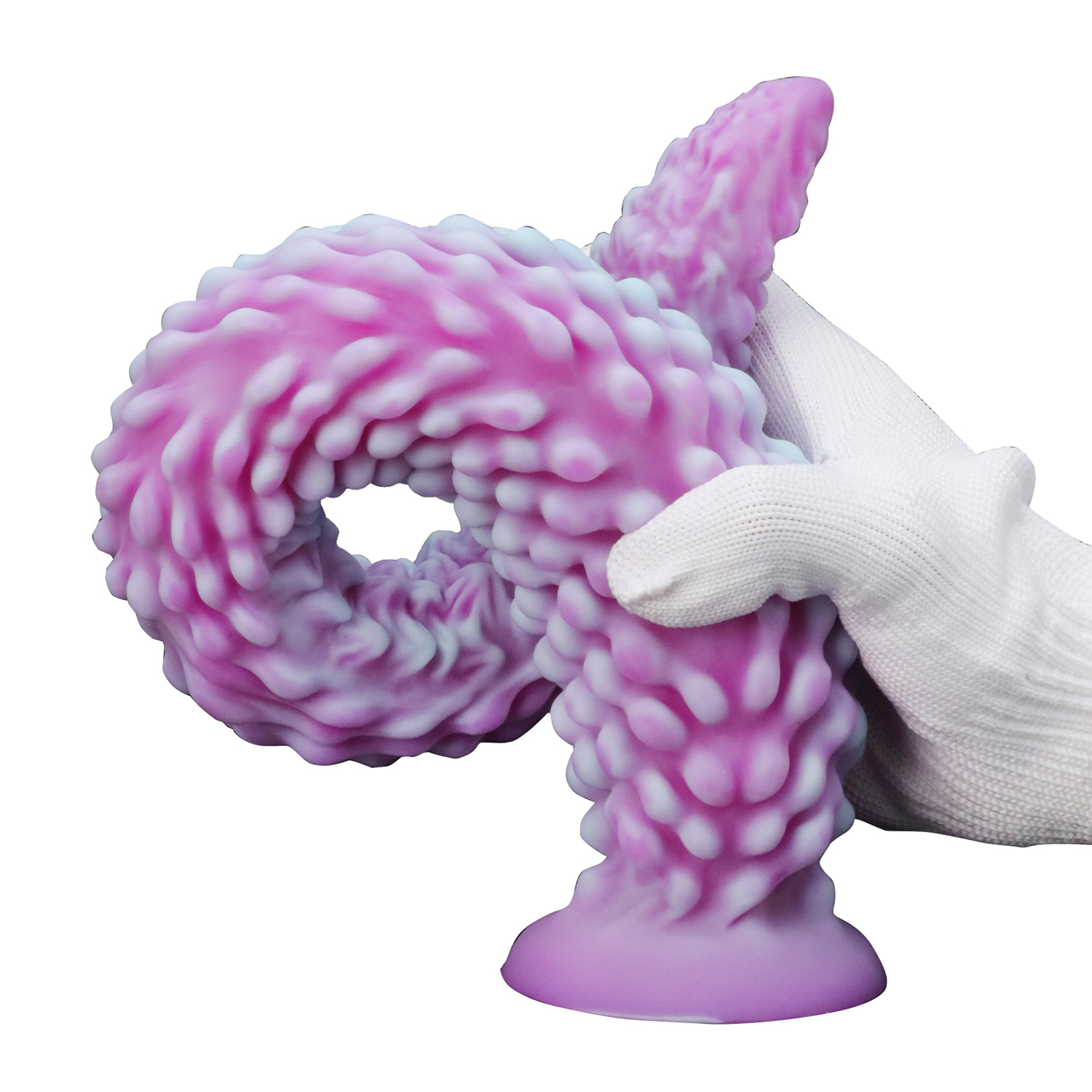 Octopus Tail Silicone Anal Plug with Suction Cup – Soft, Body-Safe, 4 Sizes Available