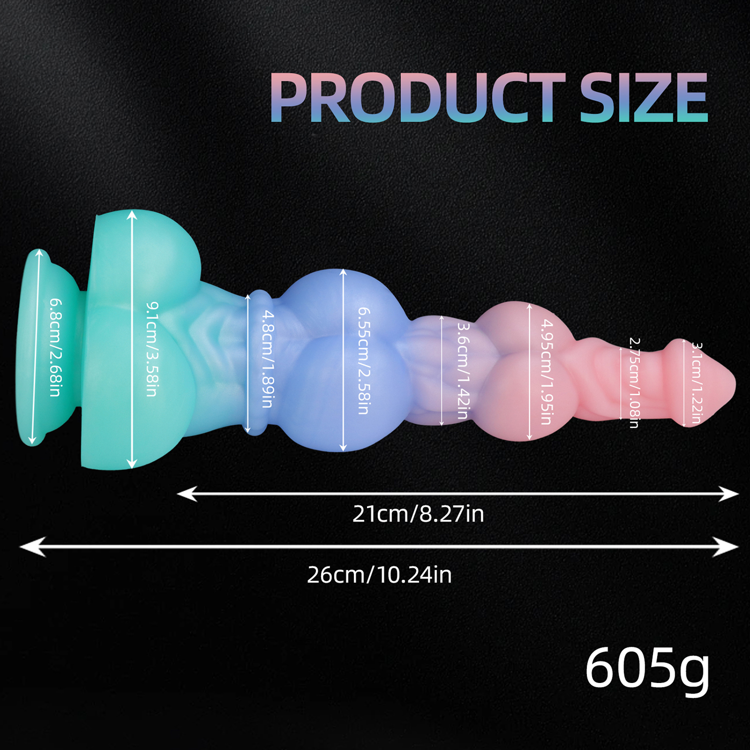Egg Shaped Anal Plug – Premium Silicone, Waterproof, Strong Suction Cup