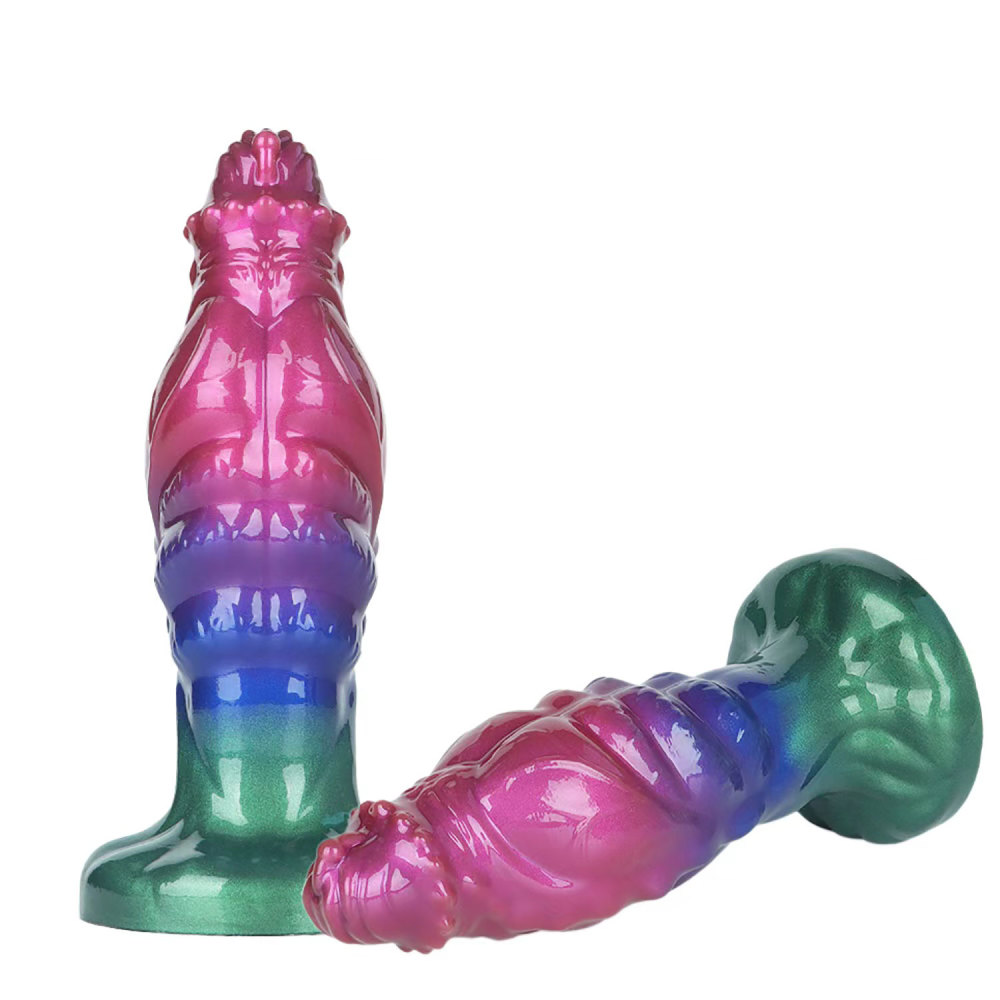 Alien Muscle Dildo – Soft Liquid Silicone, Textured Beaded Head for Intense Stimulation