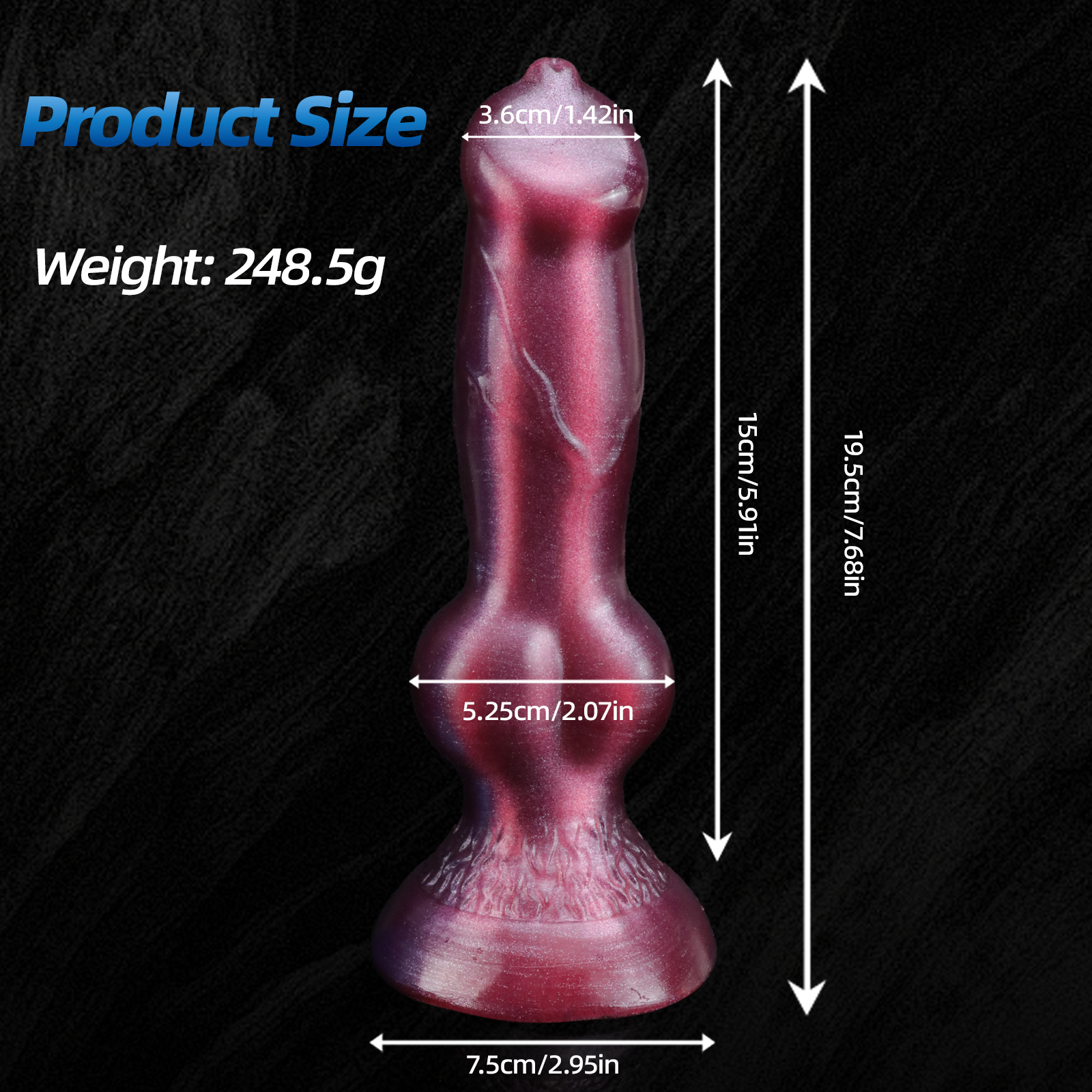 Dual-Function Silicone Toy – Soft Yet Firm, Body-Safe Medical Grade Material