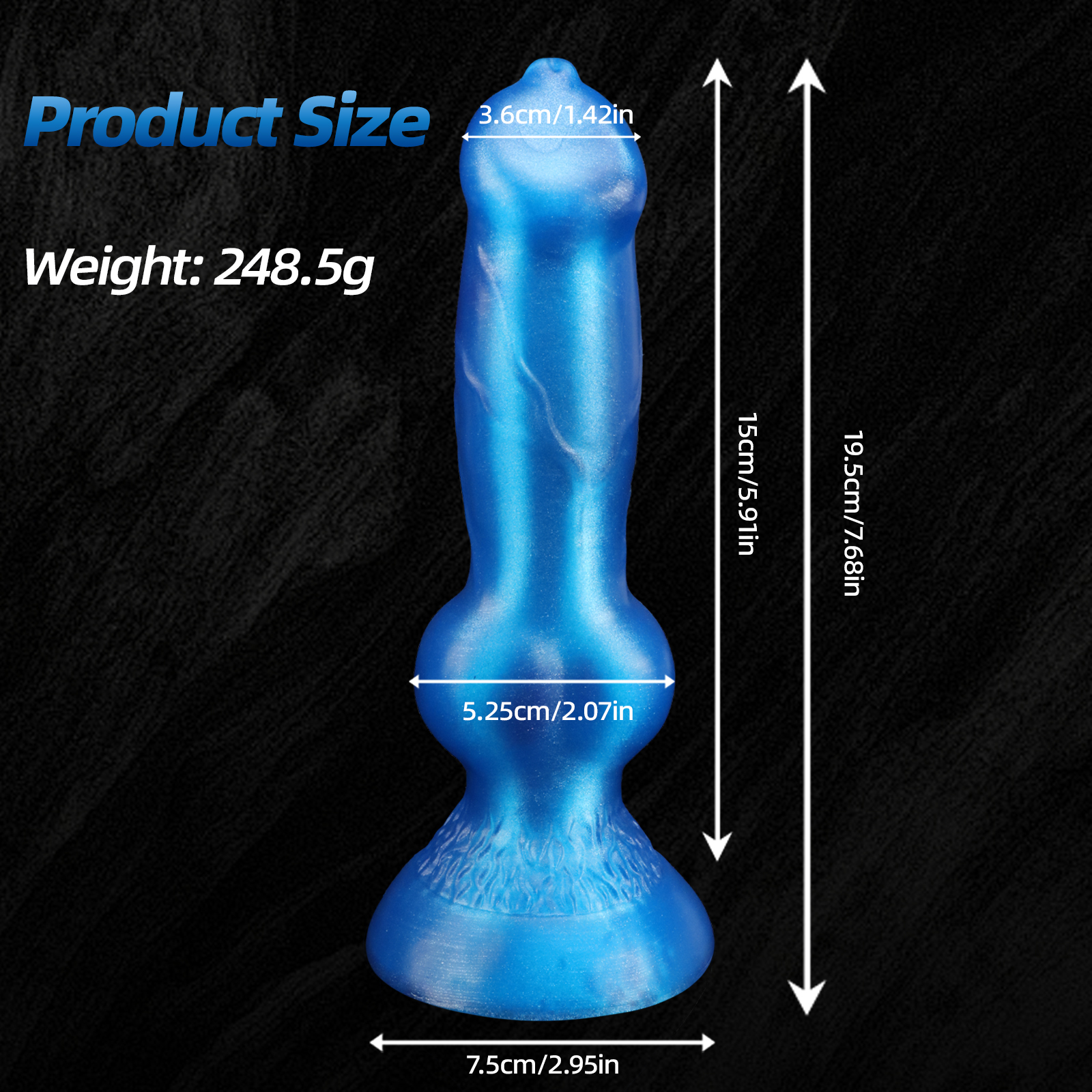 Dual-Function Silicone Toy – Soft Yet Firm, Body-Safe Medical Grade Material