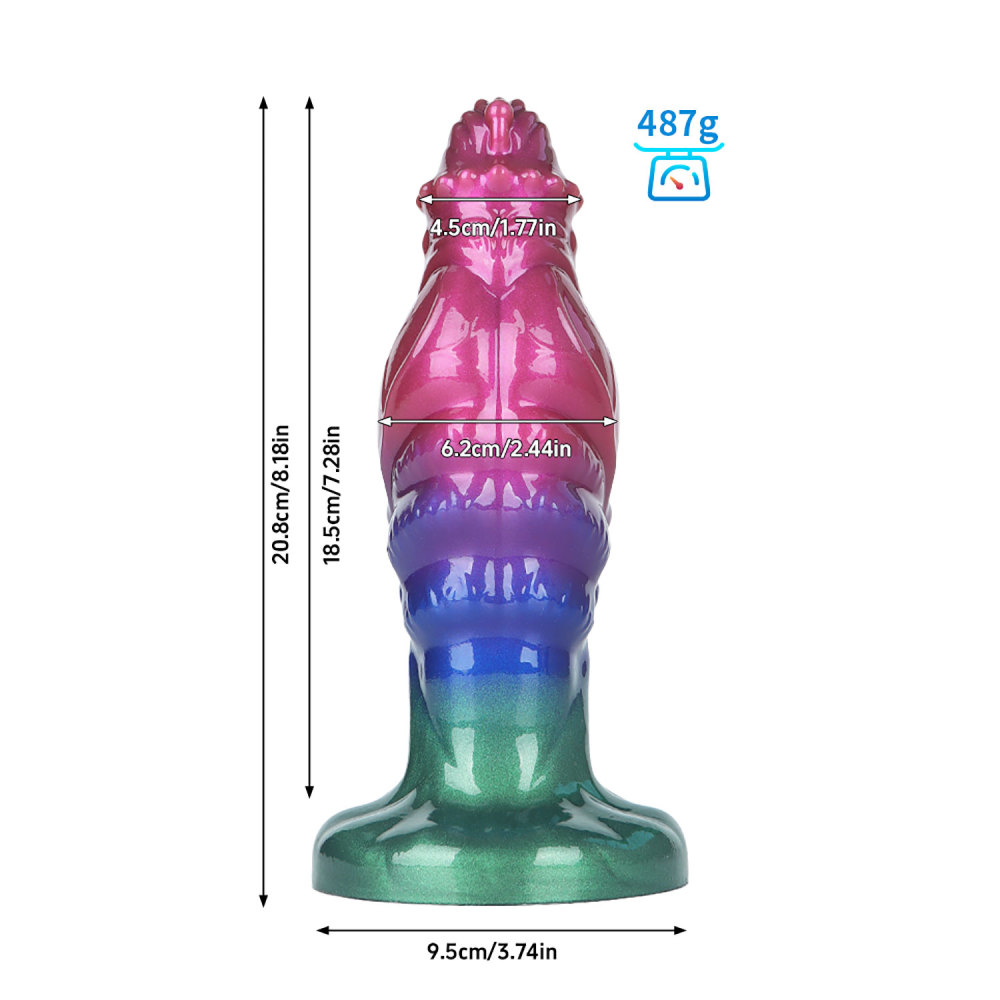 Alien Muscle Dildo – Soft Liquid Silicone, Textured Beaded Head for Intense Stimulation