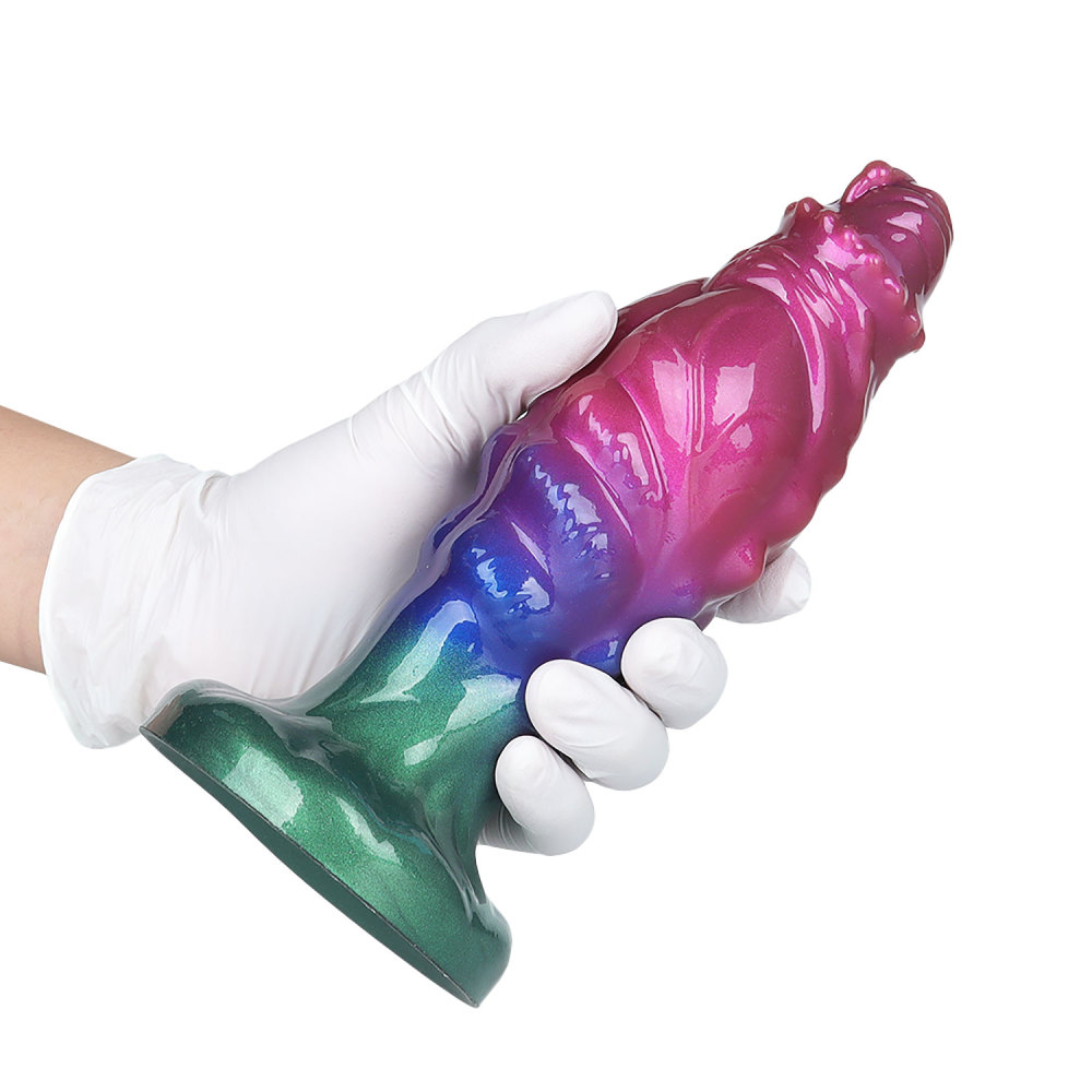 Alien Muscle Dildo – Soft Liquid Silicone, Textured Beaded Head for Intense Stimulation