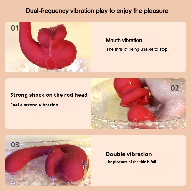 G-Spot & Clitoral Suction Vibrator – Dual Stimulation, Flexible C-Shape, Waterproof Lip Teaser