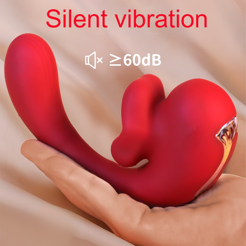 G-Spot & Clitoral Suction Vibrator – Dual Stimulation, Flexible C-Shape, Waterproof Lip Teaser