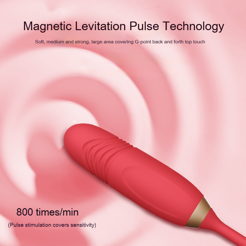 2-in-1 Clitoral Suction & Thrusting Vibrator – Realistic Lip Design, 10 Modes, Quiet & Waterproof