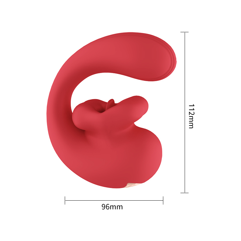 G-Spot & Clitoral Suction Vibrator – Dual Stimulation, Flexible C-Shape, Waterproof Lip Teaser