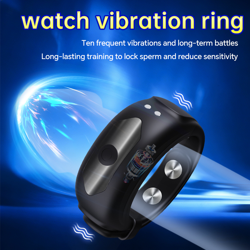 Smart Adjustable Vibrating Cock Ring – Rechargeable Silicone Performance Ring with 10 Modes