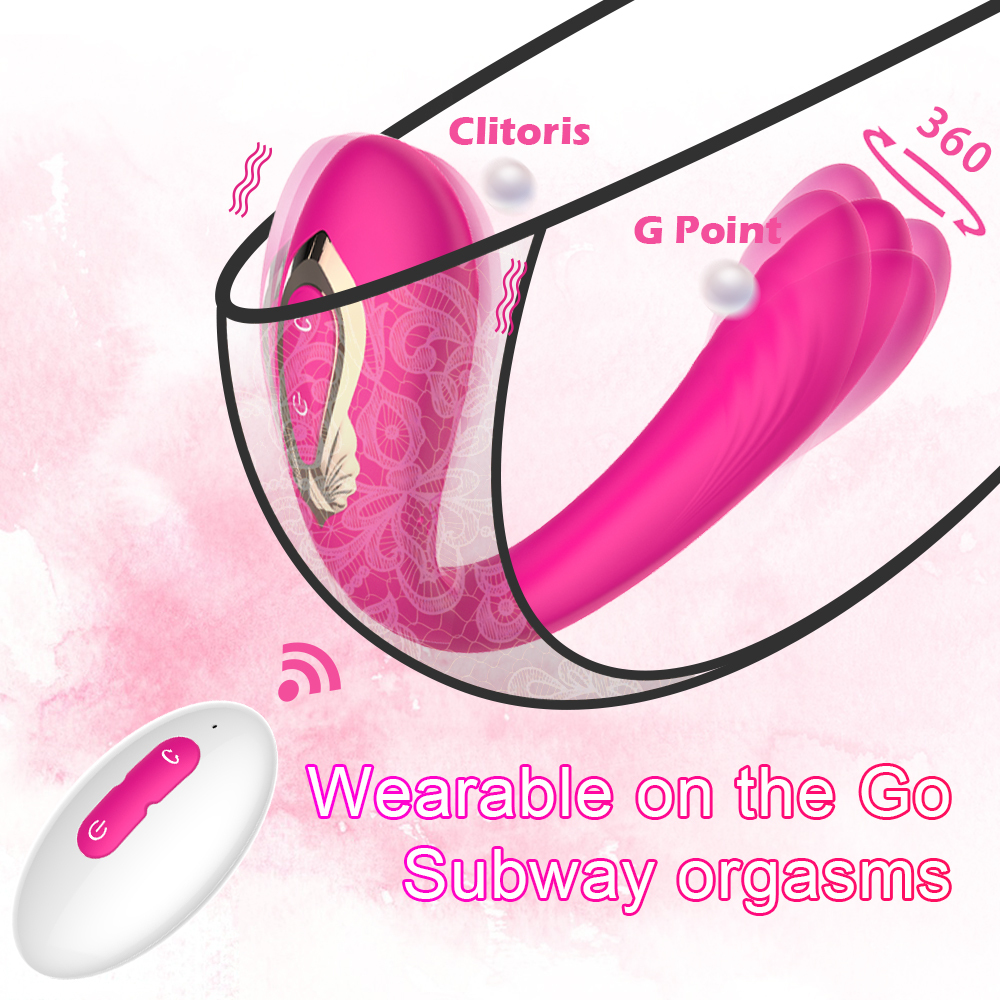 Rose Red Clitoral Suction Stimulator with Remote – Wearable G-Spot Vibrator, Quiet Waterproof Sex Toy for Women