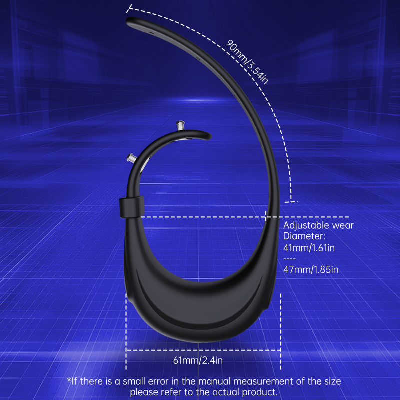 Smart Adjustable Vibrating Cock Ring – Rechargeable Silicone Performance Ring with 10 Modes