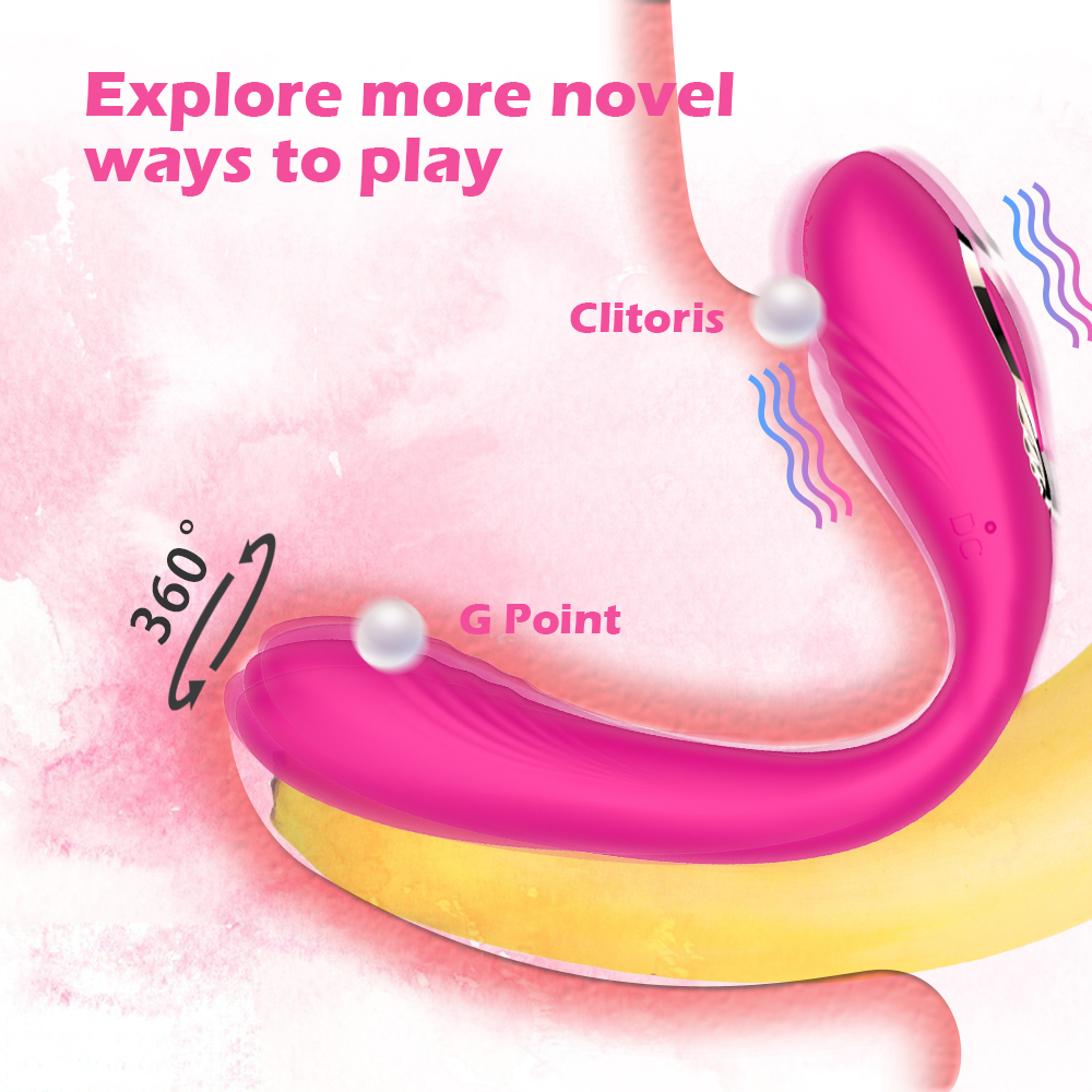Rose Red Clitoral Suction Stimulator with Remote – Wearable G-Spot Vibrator, Quiet Waterproof Sex Toy for Women