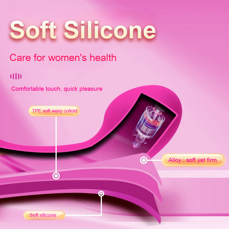 Rose Red Silent G-Spot Vibrator – Dual Stimulation Clitoral & G Spot Massager, 10 Modes, Rechargeable Waterproof