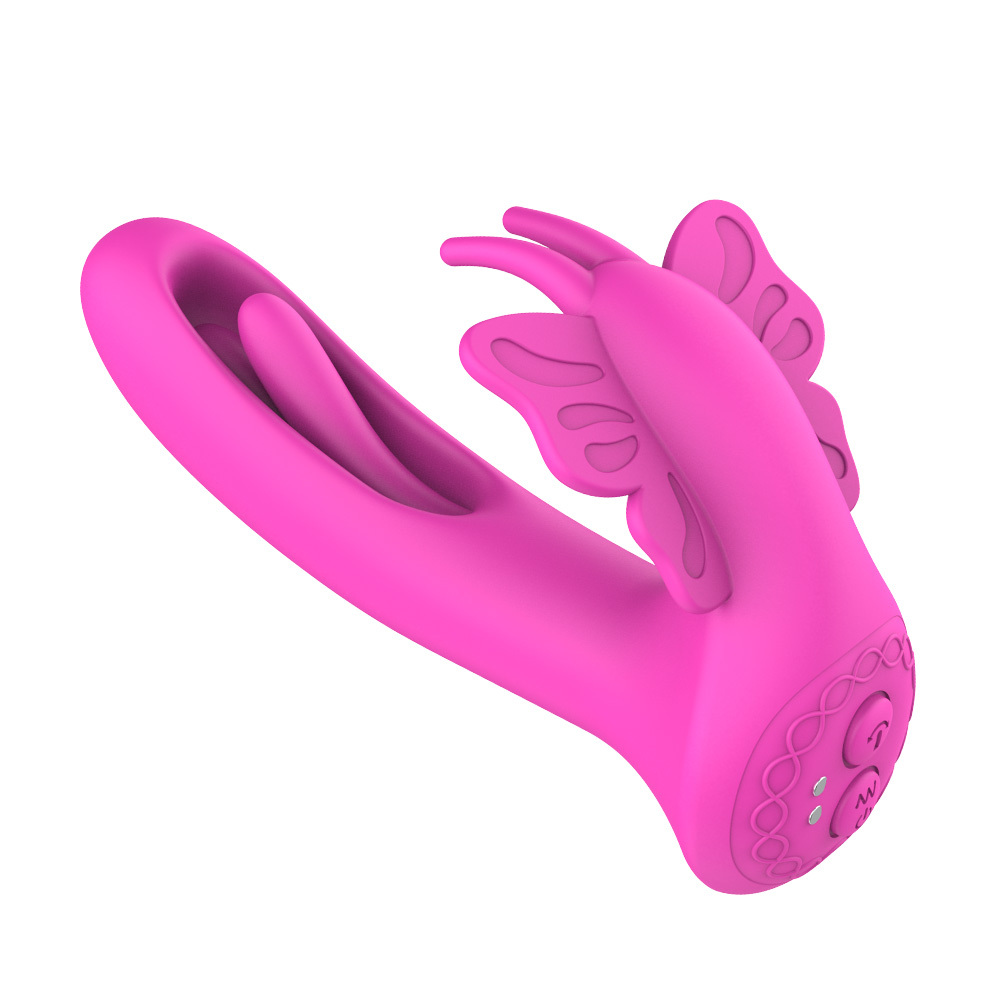 Wearable Rose Red G-Spot Vibrator – 9 Modes, Silent, Waterproof IPX7, Dual Stimulation for Beginners