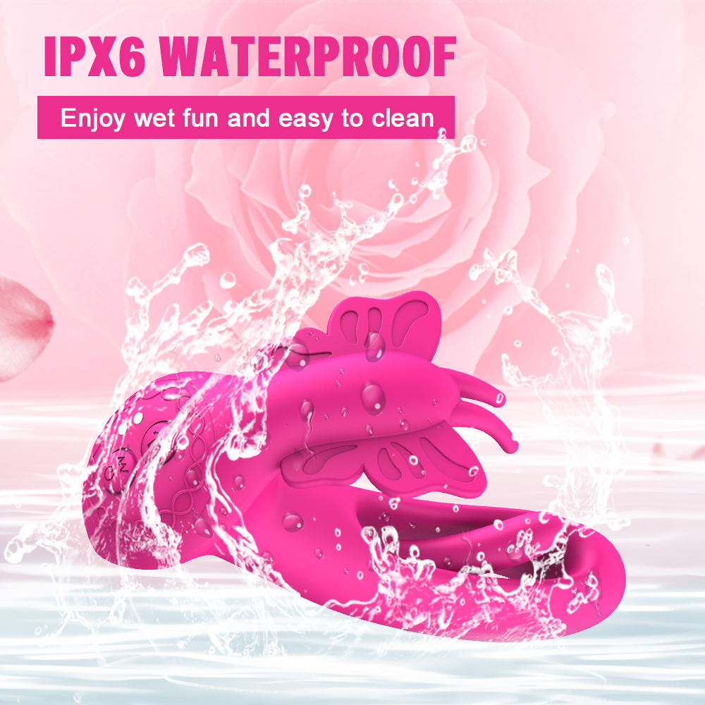 Wearable Rose Red G-Spot Vibrator – 9 Modes, Silent, Waterproof IPX7, Dual Stimulation for Beginners