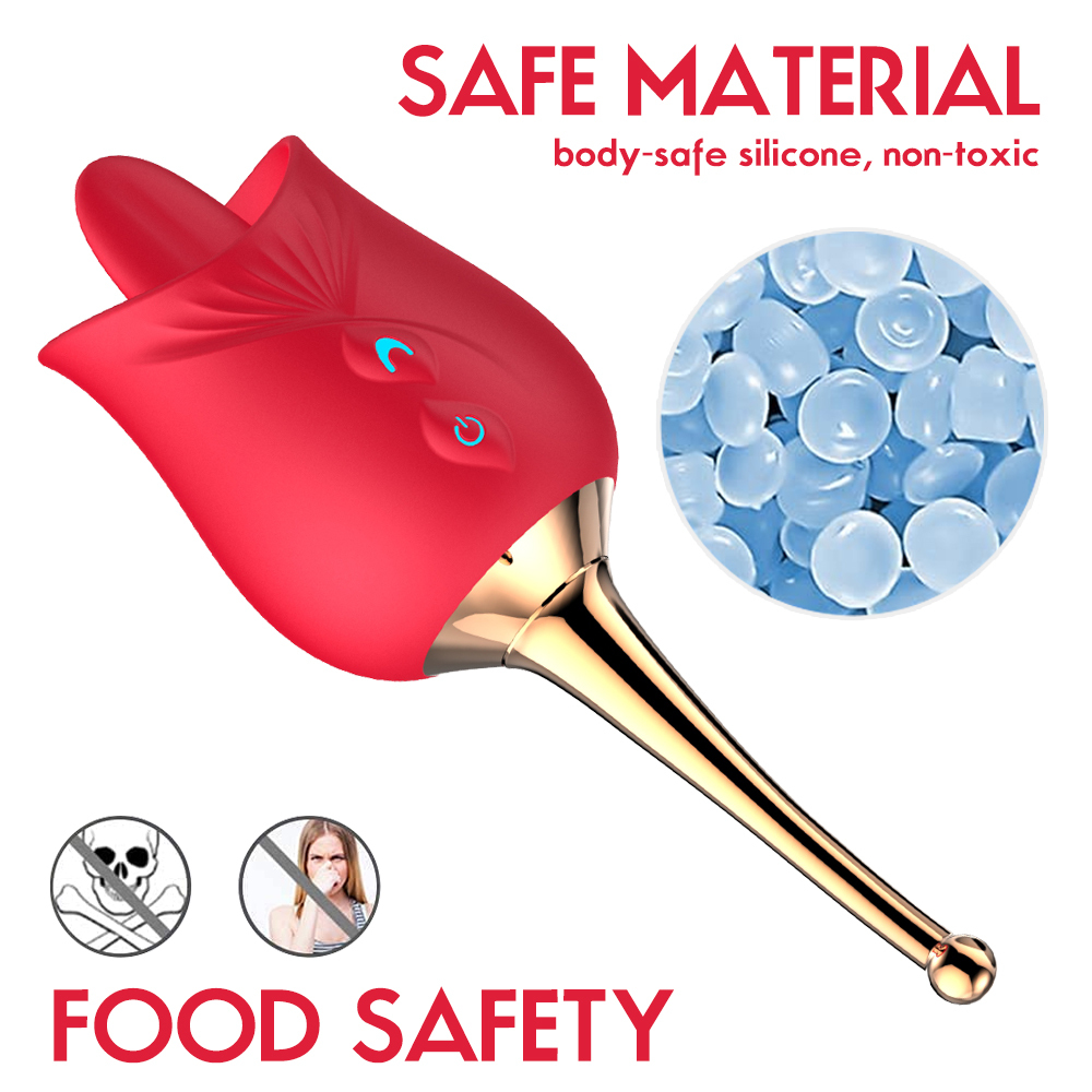 Butterfly Rose Clitoral Vibrator – 10 Pulse Modes, Soft Silicone, Quiet & Waterproof Pleasure Stimulator