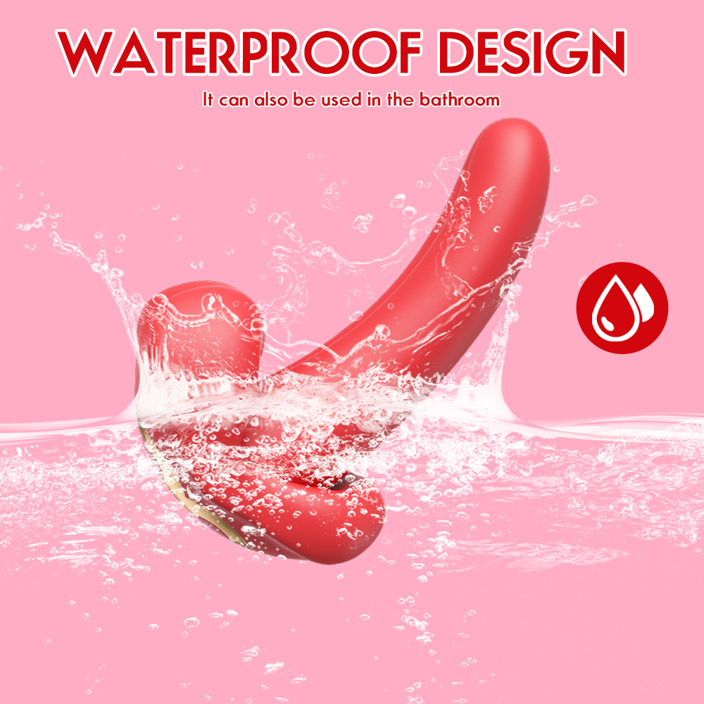 Tongue Licking G-Spot Vibrator with Remote – 10 Vibrations & 7 Thrust Modes, Wearable Silicone Clitoral Stimulator