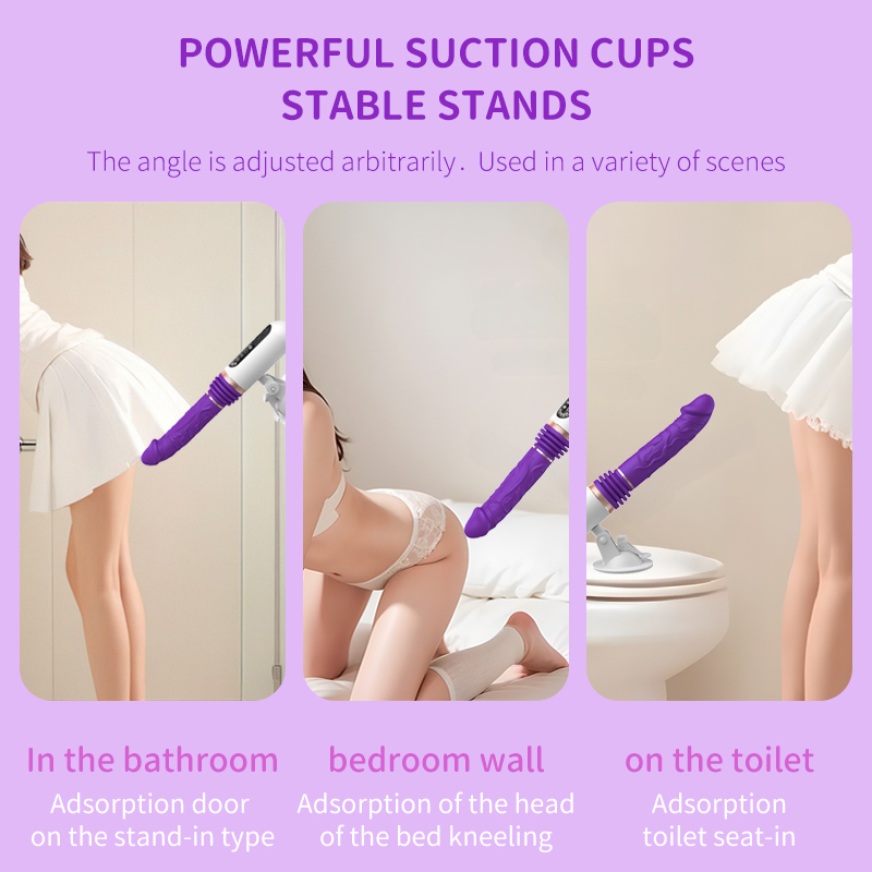 AcdToys Automatic Thrusting Sex Machine with Suction Base – Silicone Thruster Vibrator for Women, 5 Speeds & 8 Modes, Waterproof & Quiet