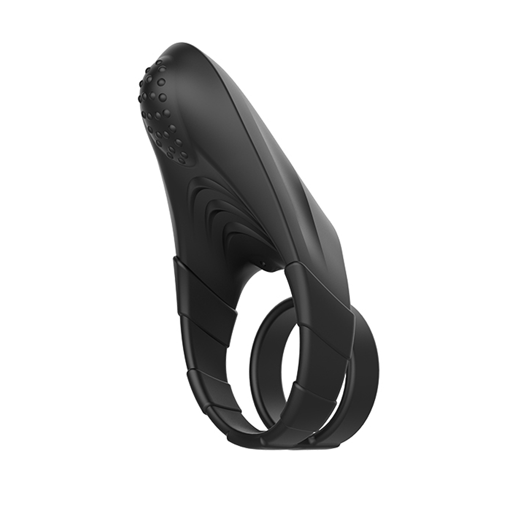 10 Modes Rechargeable Men's Vibrating Cock Ring – Waterproof Silicone Couples Pleasure Ring
