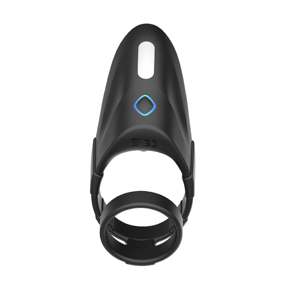 10 Modes Rechargeable Men's Vibrating Cock Ring – Waterproof Silicone Couples Pleasure Ring