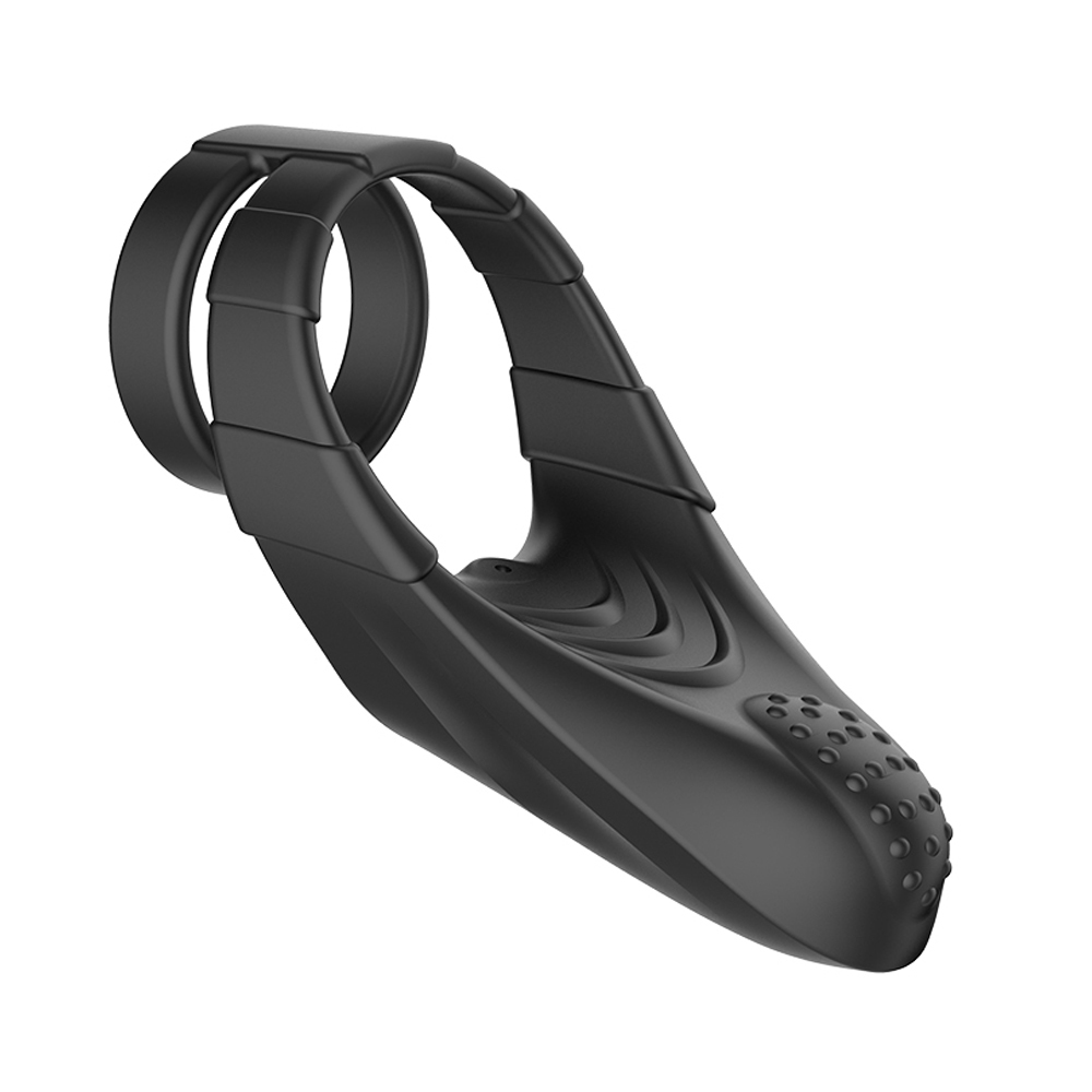 10 Modes Rechargeable Men's Vibrating Cock Ring – Waterproof Silicone Couples Pleasure Ring