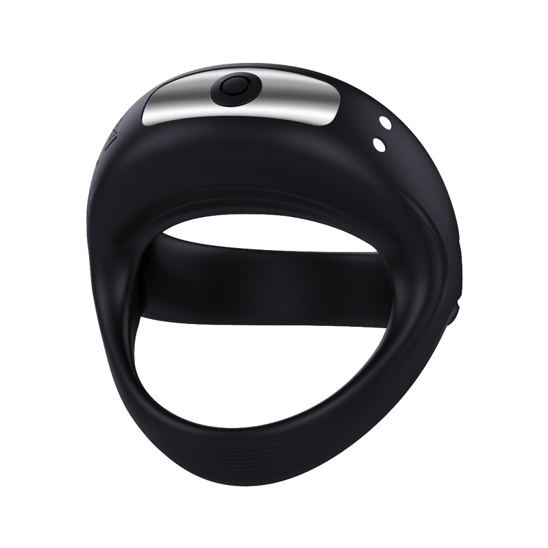 Delayed Vibration Penis Ring – Rechargeable Silicone Cock Ring with 10 Modes, Waterproof, Comfortable Fit for Men & Couples