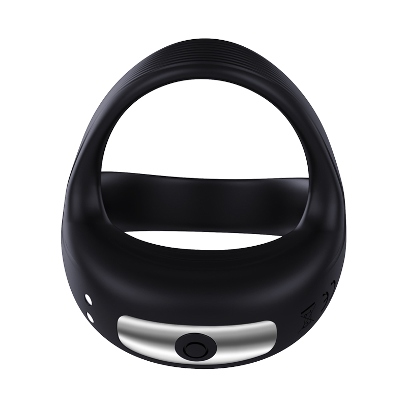 Delayed Vibration Penis Ring – Rechargeable Silicone Cock Ring with 10 Modes, Waterproof, Comfortable Fit for Men & Couples