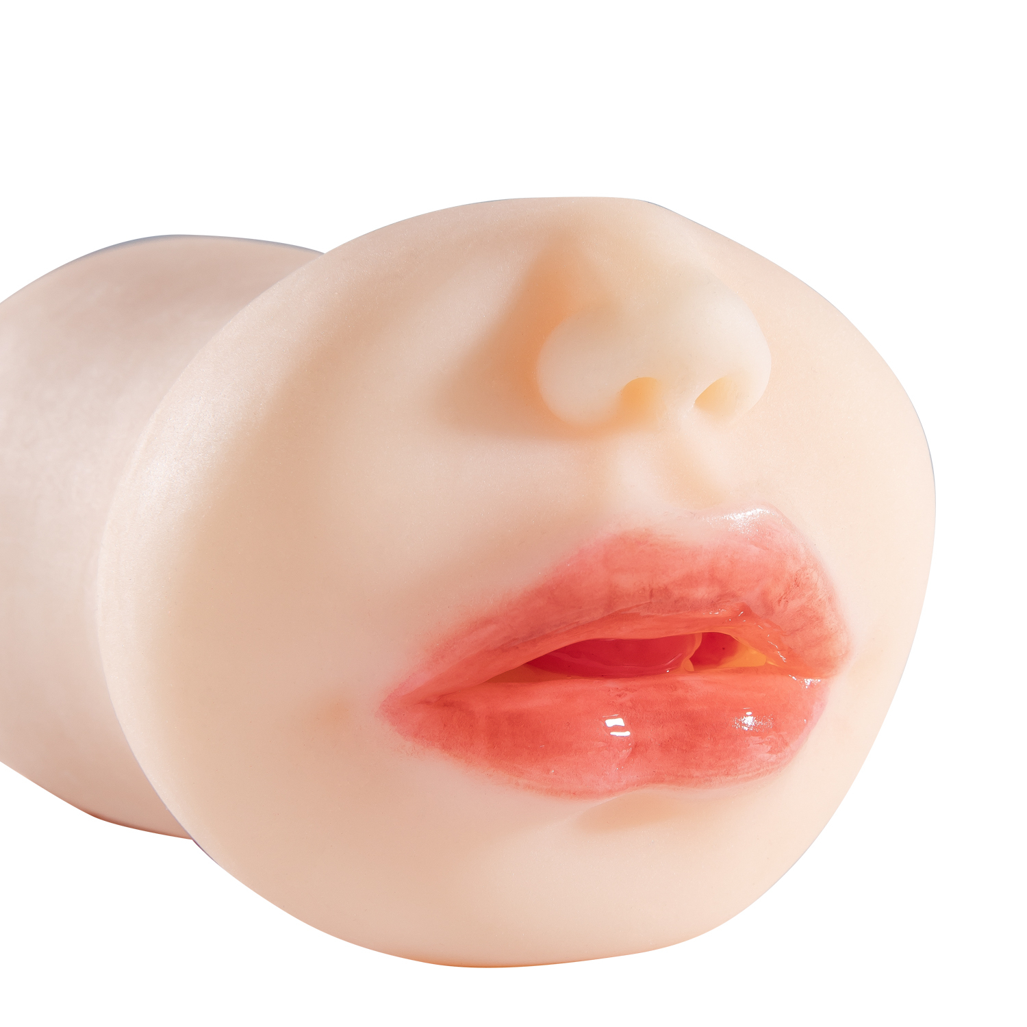 Luxury Red Lips Male Masturbator Cup – Medical Grade Silicone Pocket Pussy for Men with Textured Inner Tunnel, Waterproof & Portable