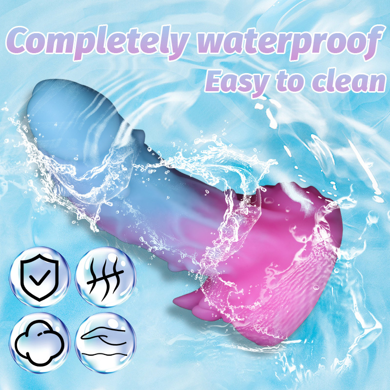 AcdToys Spiky Alien Dildo – Soft Medical Silicone Fantasy Suction Cup Dildo with Textured Stimulating Design Waterproof Adult Toy