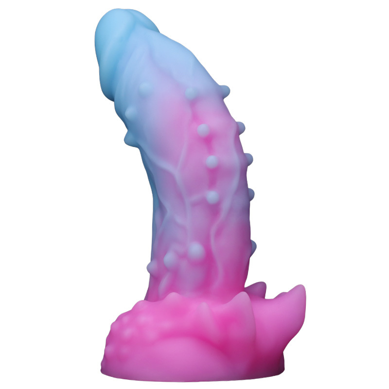 AcdToys Spiky Alien Dildo – Soft Medical Silicone Fantasy Suction Cup Dildo with Textured Stimulating Design Waterproof Adult Toy