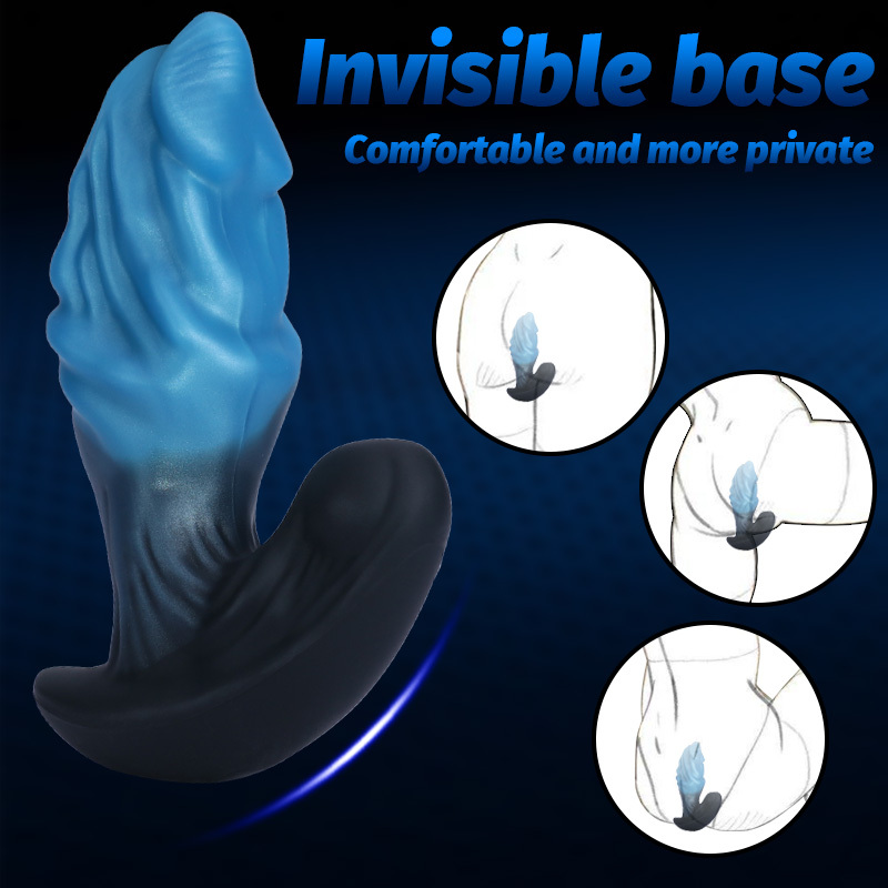 Invisible Wearable Strapless Dildo – Soft Medical Silicone Fantasy Wearable with Textured Stimulation & Waterproof Design