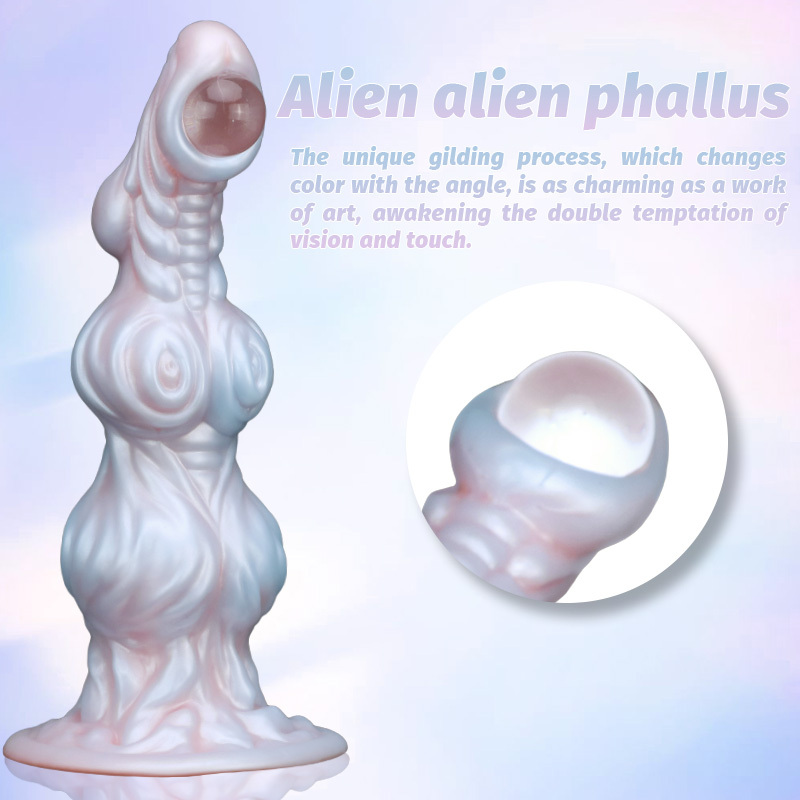 Luxury Pearl Fantasy Dildo – Soft Medical Silicone Suction Cup Toy