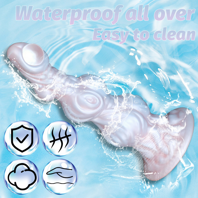 Luxury Pearl Fantasy Dildo – Soft Medical Silicone Suction Cup Toy