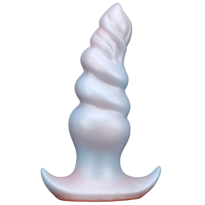 Invisible Wearable Silicone Dildo Pearl Spiral Textured Fantasy Pleasure Toy for Discreet Wear
