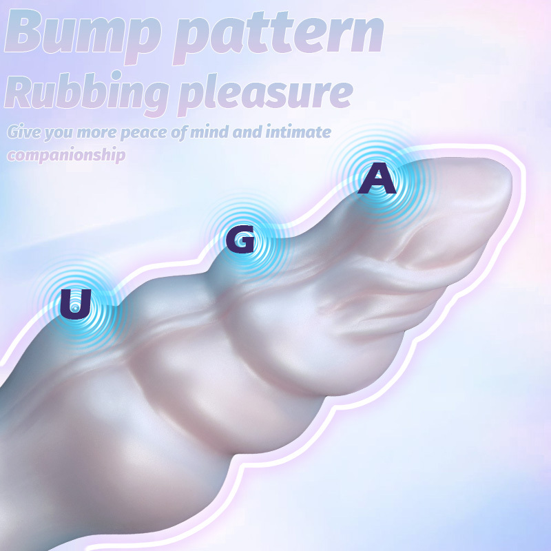 Invisible Wearable Silicone Dildo Pearl Spiral Textured Fantasy Pleasure Toy for Discreet Wear