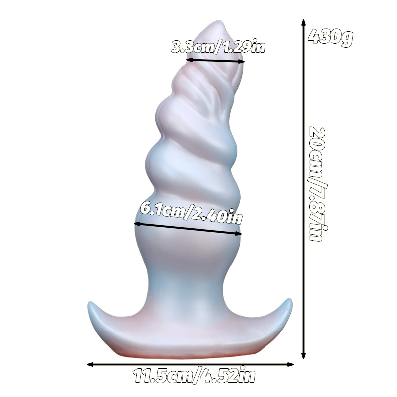 Invisible Wearable Silicone Dildo Pearl Spiral Textured Fantasy Pleasure Toy for Discreet Wear