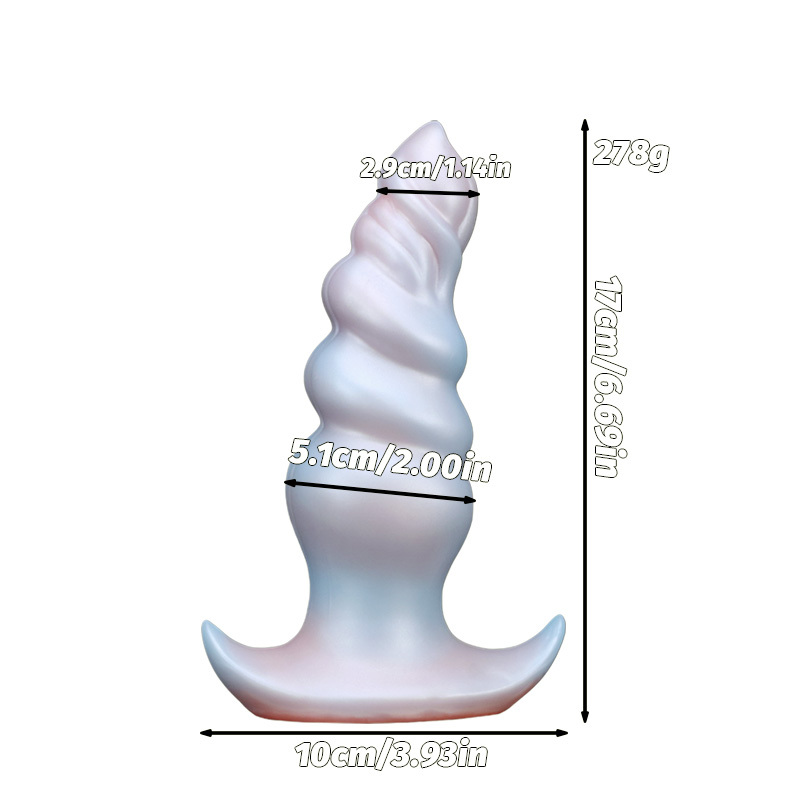 Invisible Wearable Silicone Dildo Pearl Spiral Textured Fantasy Pleasure Toy for Discreet Wear