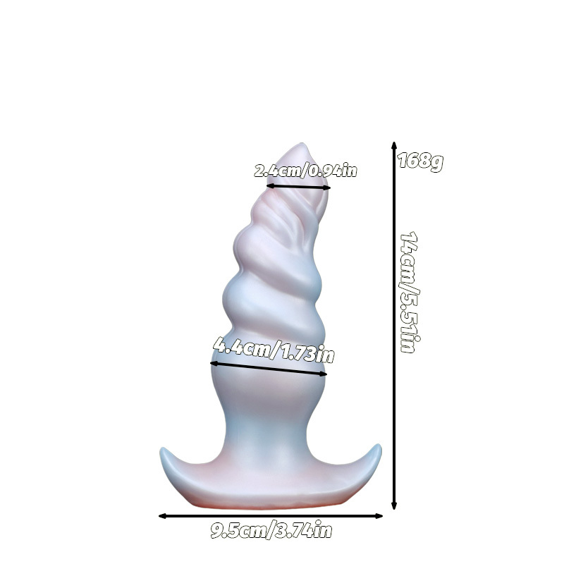 Invisible Wearable Silicone Dildo Pearl Spiral Textured Fantasy Pleasure Toy for Discreet Wear