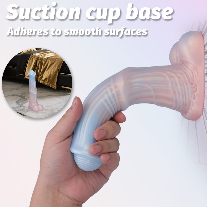 Gilded Equine Fantasy Dildo Premium Liquid Silicone Suction Cup Adult Toy