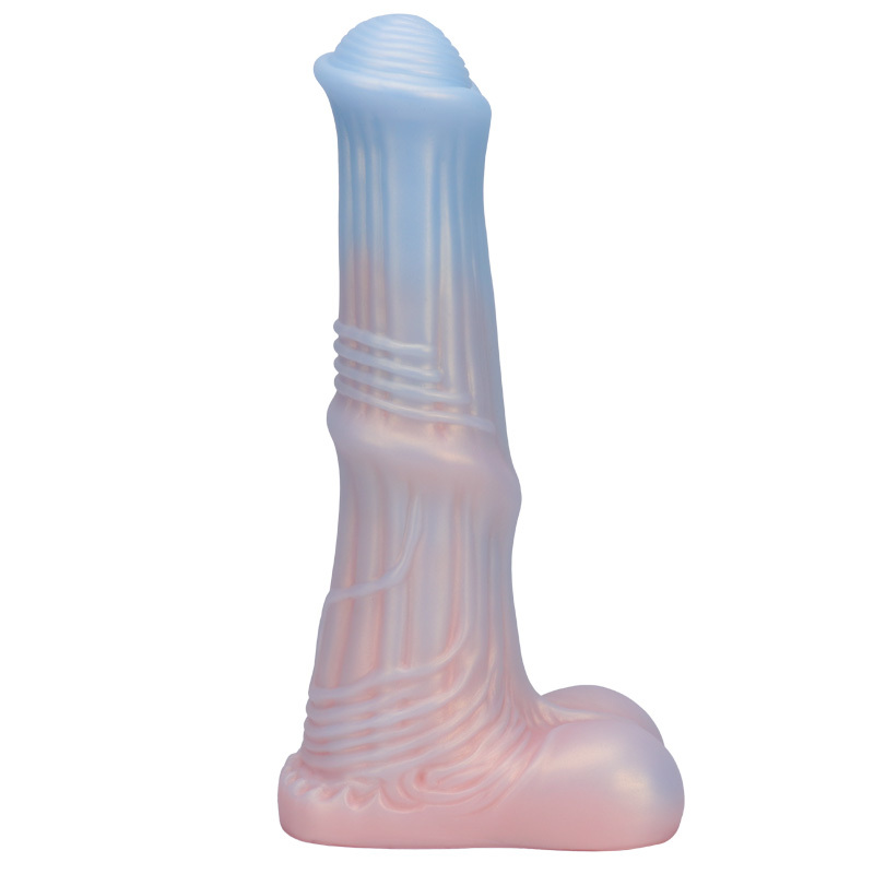 Gilded Equine Fantasy Dildo Premium Liquid Silicone Suction Cup Adult Toy