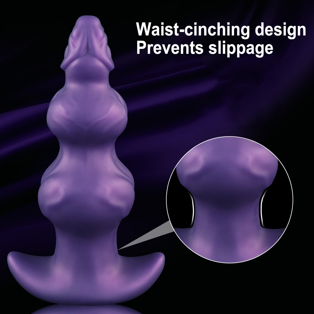 Fantasy Canine Inspired Alien Double Glans Silicone Anal Plug & Dildo Waterproof