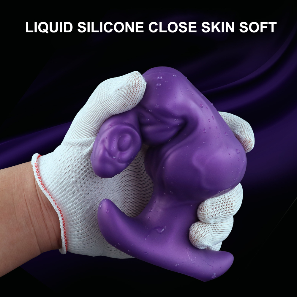 Fantasy Canine Inspired Alien Double Glans Silicone Anal Plug & Dildo Waterproof