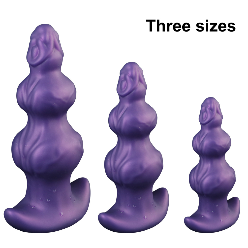 Fantasy Canine Inspired Alien Double Glans Silicone Anal Plug & Dildo Waterproof
