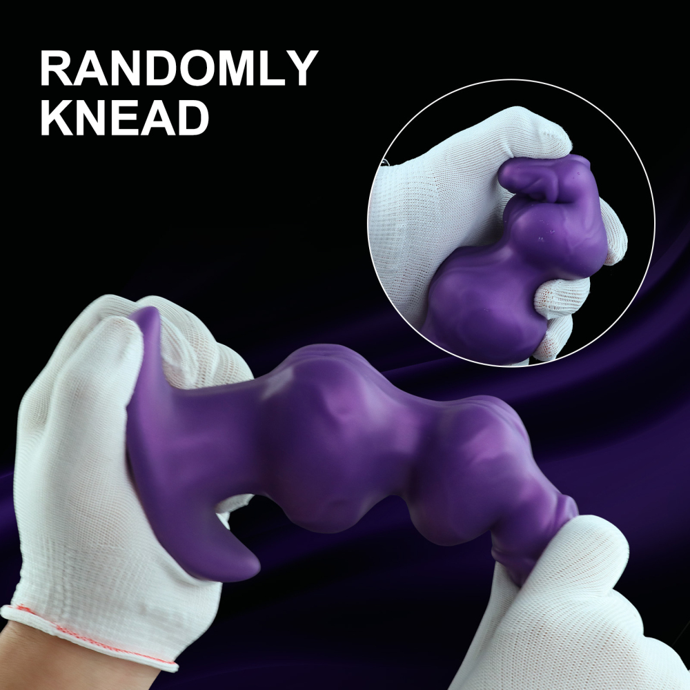 Fantasy Canine Inspired Alien Double Glans Silicone Anal Plug & Dildo Waterproof
