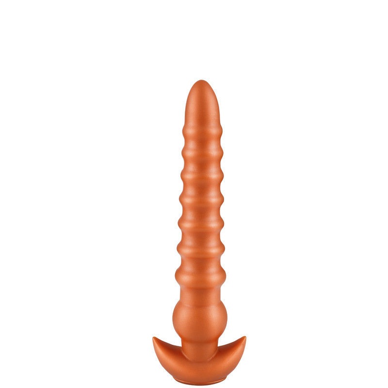 Liquid Silicone Textured G-Spot Dildo with Suction Cup Waterproof Adult Silicone Toy for Women