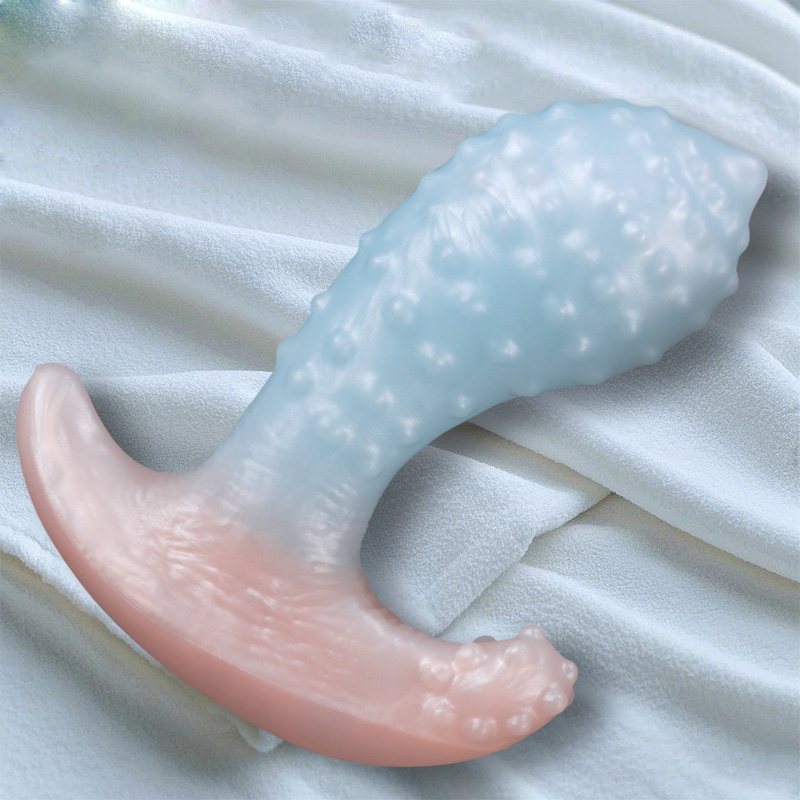 Invisible Wearable Silicone Anal Plug – Waterproof Liquid Silicone Butt Plug with Textured Design & Discreet Base